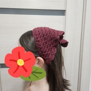 Handmade crochet bandana